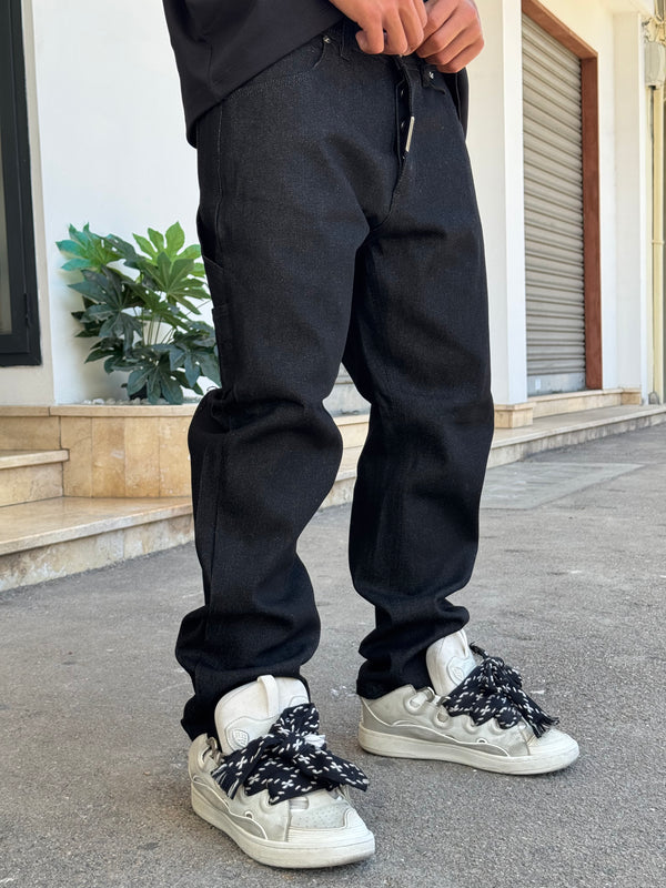 BAGGY CNT CARPENTER DENIM BLACK