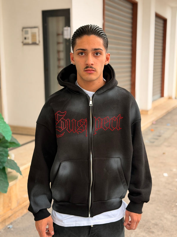 HOODIE BUNKER WASH “SUSPECT”