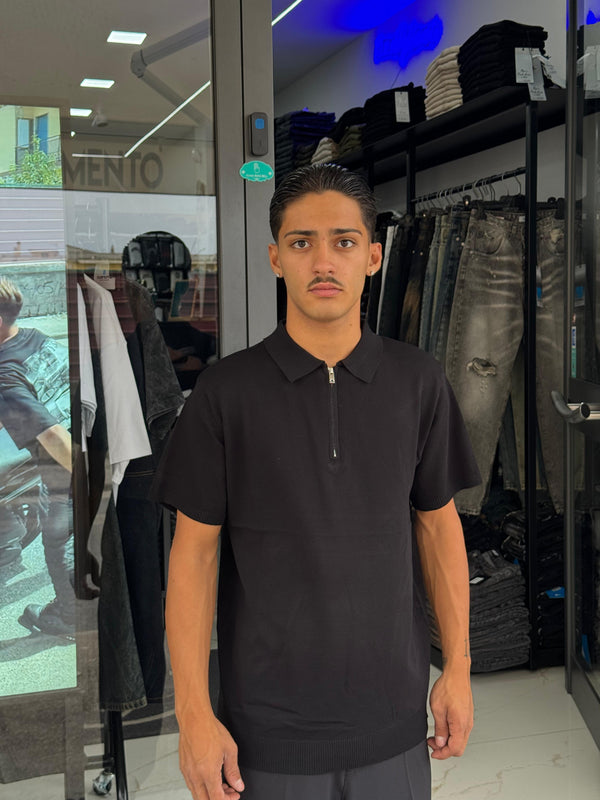 POLO IN FILO ZIP