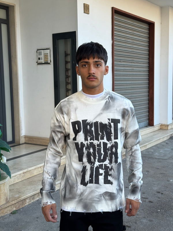 PULLOVER CNT “PRINT”