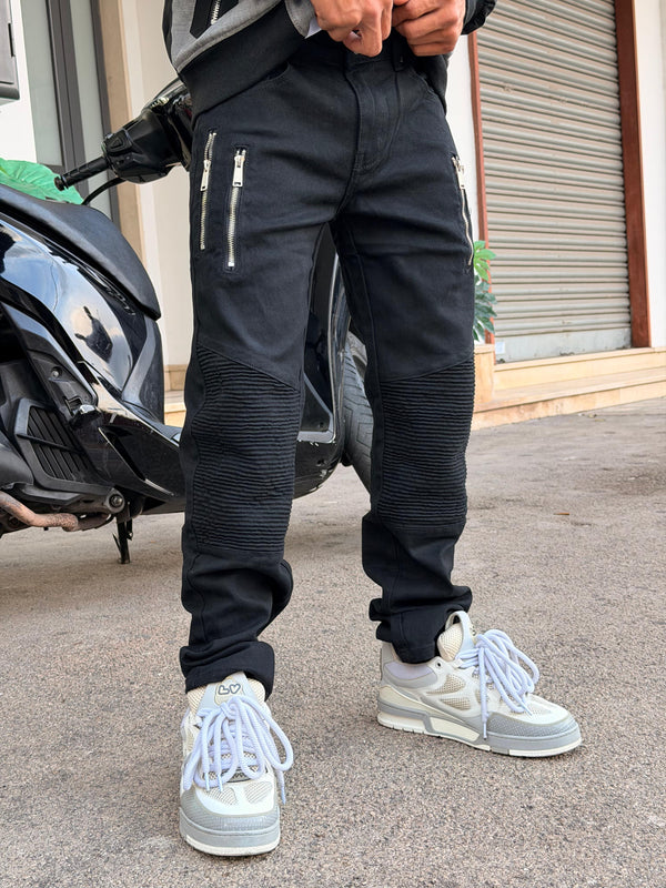 BIKER ZIP BLACK F1645