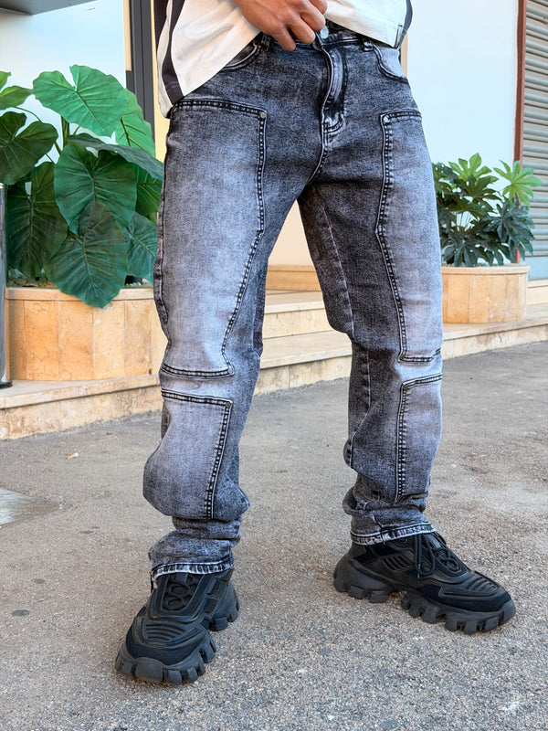 BAGGY MOD CARP. ZIP GREY ZCW1036